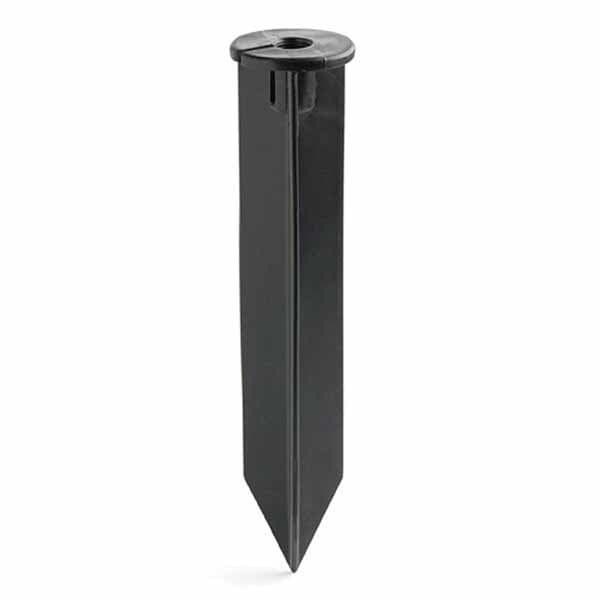 Support Stake, 14" Black ABS For 12 V Landscape Lights In-Ground Non-Corrosive