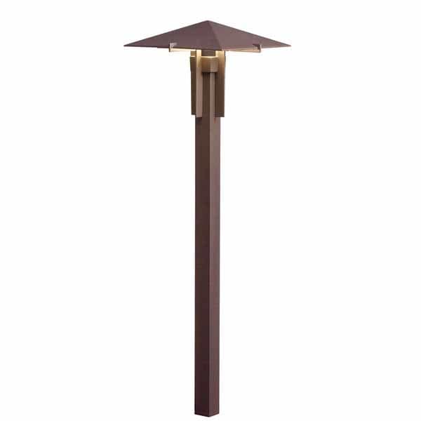 3.8 W 2700K Integrated LED Textured Architectural Bronze Aluminum 8" x 26.5" Path Light | KIC15803AZT27R