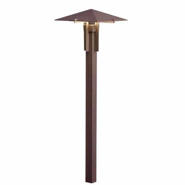 3.8 W 3000K Integrated LED Textured Architectural Bronze Aluminum 8" x 26.5" Path Light | KIC15803AZT30R