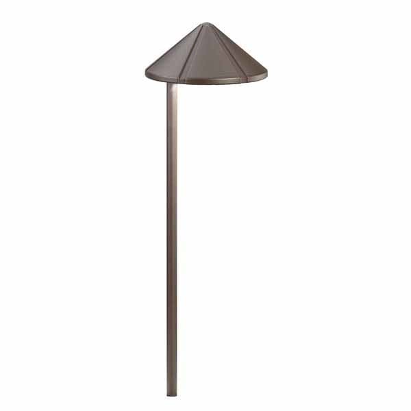 4.3 W 3000K Integrated LED Textured Architectural Bronze Aluminum Side Mount Path Light | KIC15815AZT30R