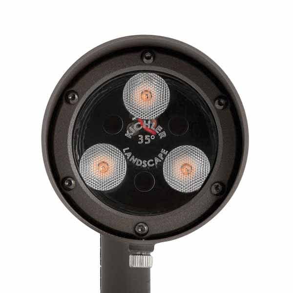 2.5 W 3000K Integrated LED Textured Architectural Bronze Aluminum 35 Degrees Beam Flood Light | KIC16151AZT30