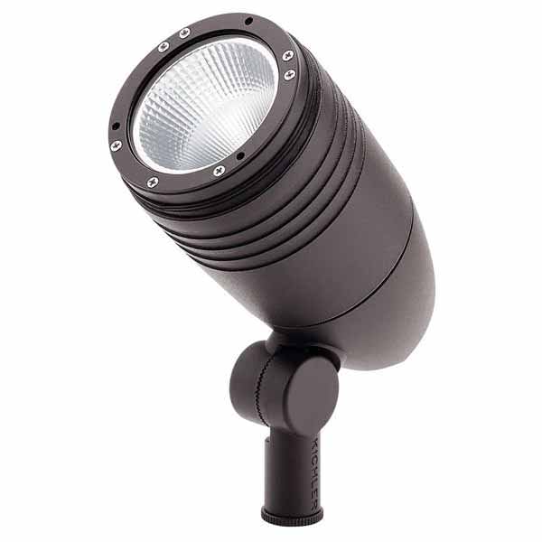 21 W 3000K Integrated LED Textured Architectural Bronze Aluminum C-Series Large 15 Degrees Beam Accent Light | KIC16218AZT30