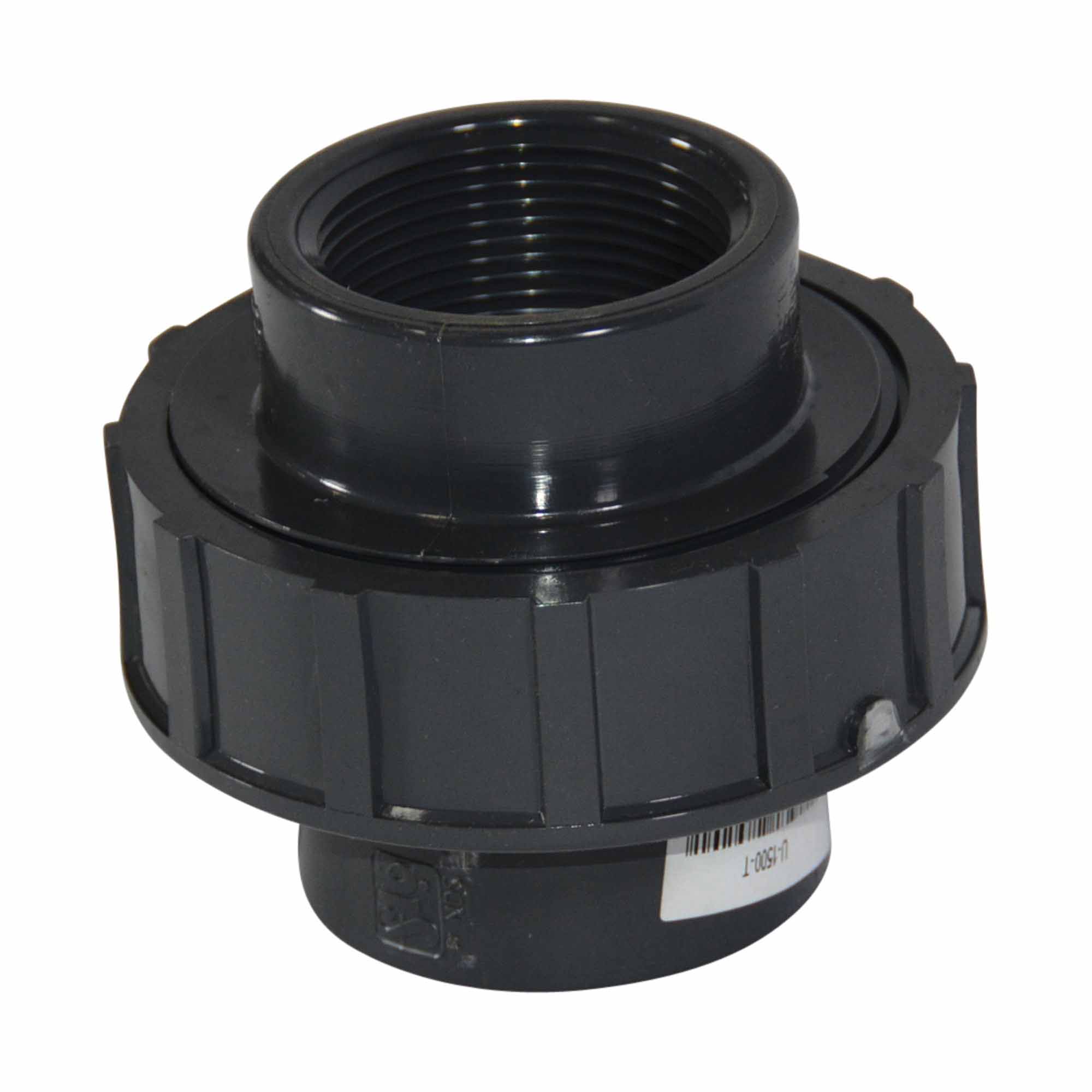 Sch. 40 Gray PVC Union 1-1/2" x 3-3/4" FPT | U-1500-T
