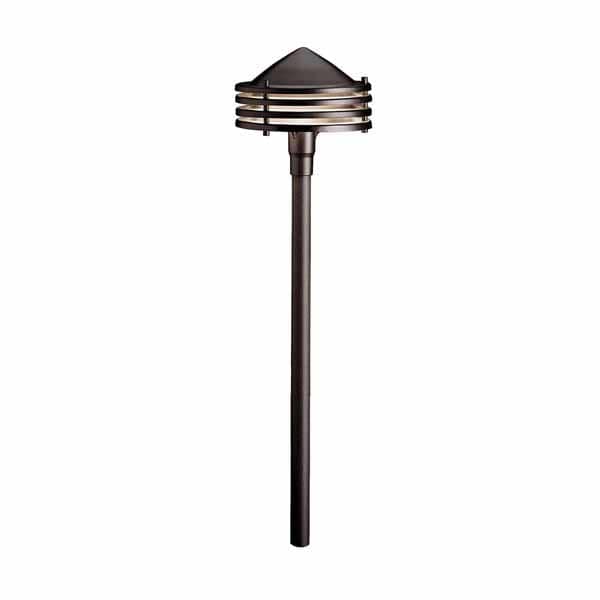 Path Light, 2.3 W Wedge S8 3156K LED Textured Architectural Bronze Aluminum 6" x 23"