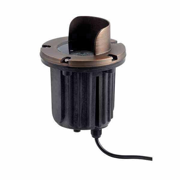 In-Ground Light, 7.2 W Bi-Pin MR-16 Incandescent Centennial Brass with Brass Cowl