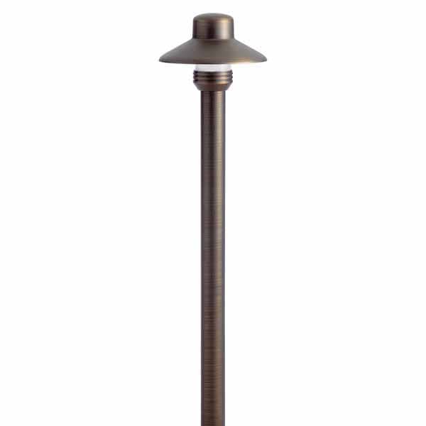 Path Light, 2.3 W Bi-Pin G4 T3 LED/Halogen Centennial Brass 4.25" x 4.25" x 17.25"