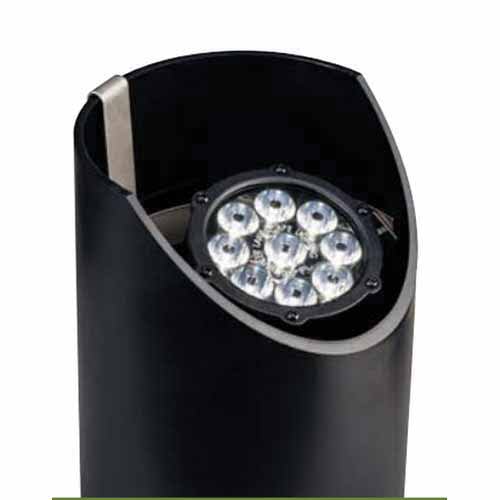 Well Light, 12.4 W 3000K LED Textured Black Cast Aluminum In-Ground
