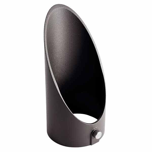 2.75" x 6" Textured Architectural Bronze Aluminum For 12 V Accent VLO Light Large Long Cowl | KIC16068AZT