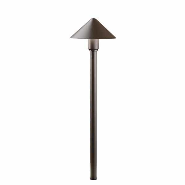 4.3 W 3000K Integrated LED Textured Architectural Bronze Aluminum 250 Lumens Path Light | KIC16120AZT30