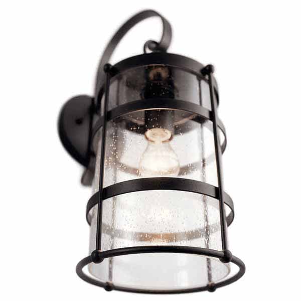 150 W Medium A21 Incandescent Anvil Iron Aluminum Wall Light | KIC49962AVI