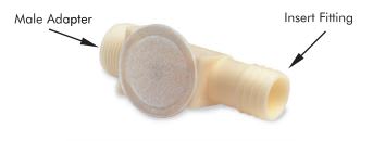 Poly Soft Grip Drain 1 in. x 1 in. MPT x Insert | 21155
