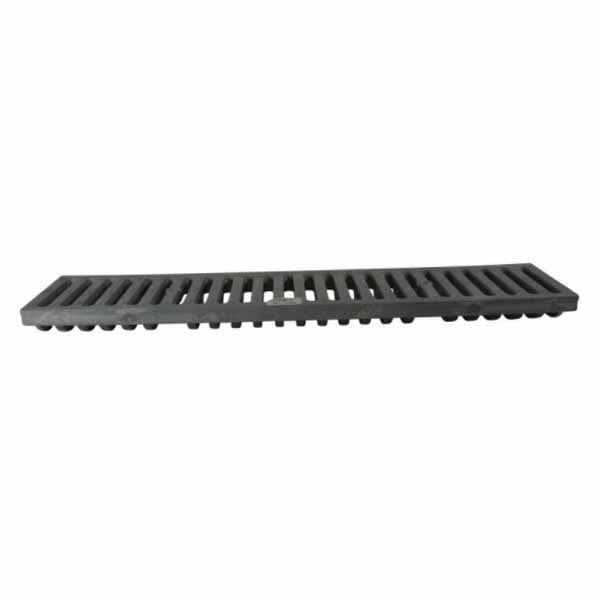 2' Rectangular Dark Gray Flat Channel Grate | NDD661