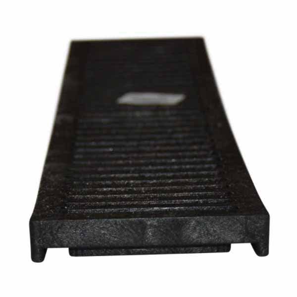 2' Rectangular Hdpe Black Flat Channel Drain Grate |  243