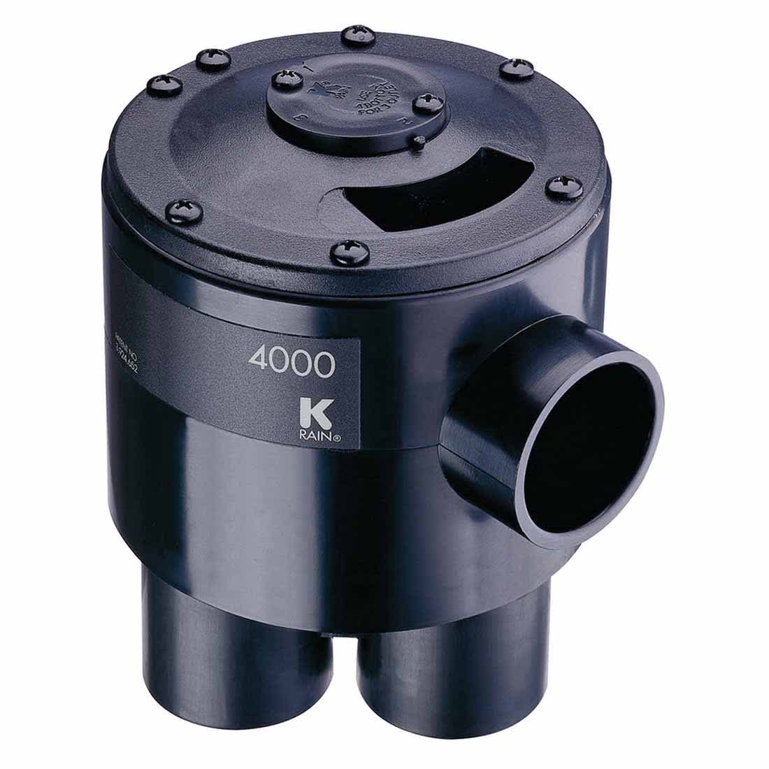 1-1/4" Slip ABS 25 - 75 psi 4000 Series 4-Outlet No Cam Indexing Valve | KRM4400