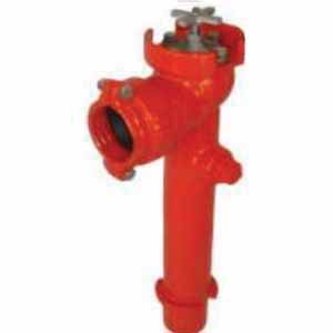 2" Spigot x Gasket 18" Epoxy Coated Ductile Iron 350 psi LV Series Lateral Angle Valve | LEMLV218