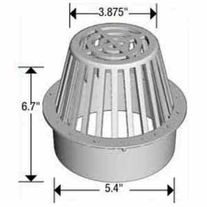 6" Round Black Drop-In Atrium Grate | NDS0663SDB