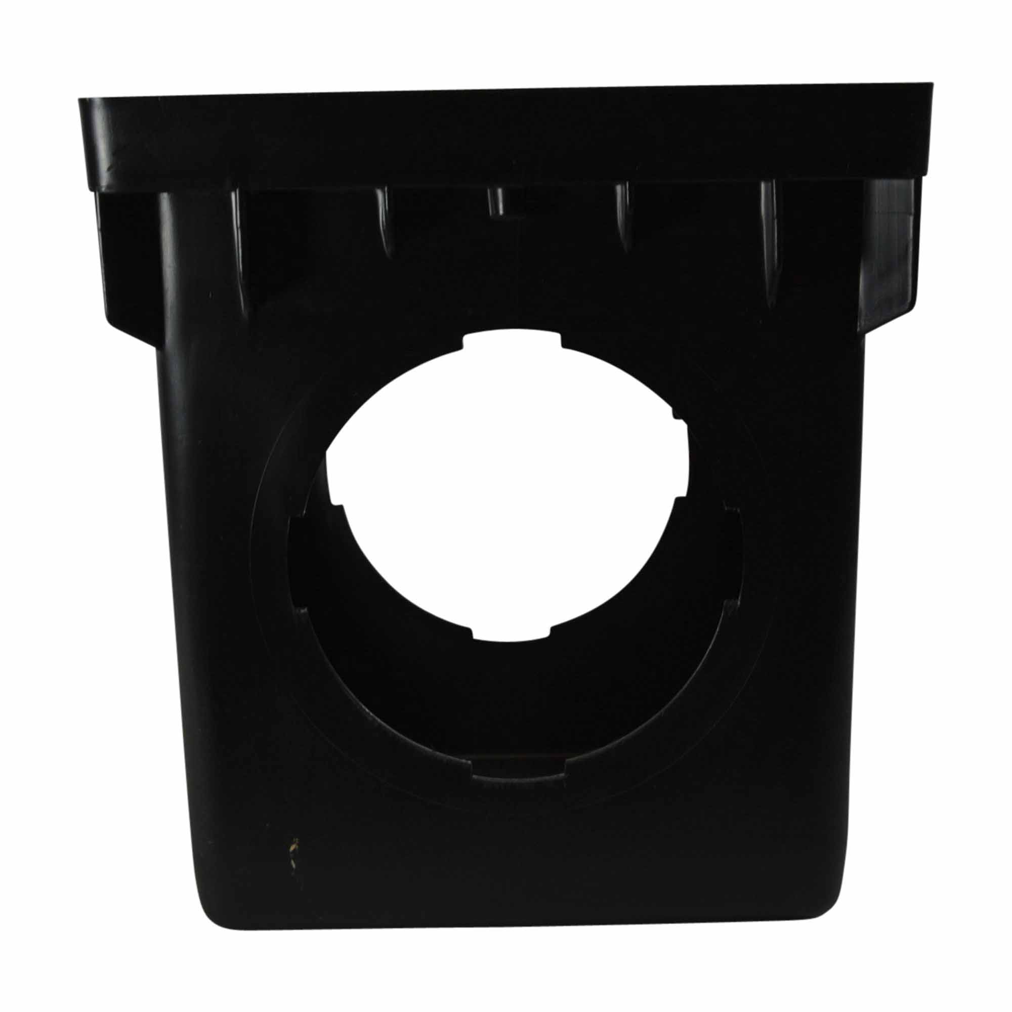 NDS Catch Basin, 12" X 12" Square 4-Outlet Black | 1204