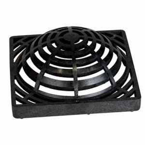 9" Round Black Catch Basin Drain Atrium Grate | NDS981