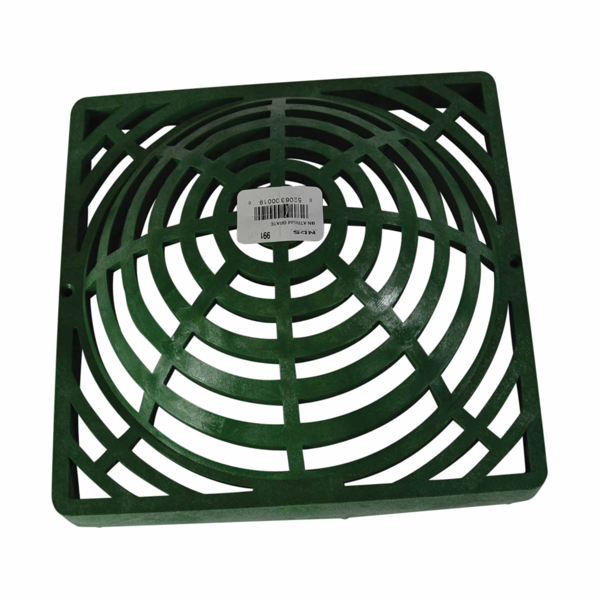 9" Round Green Catch Basin Drain Atrium Grate |  991