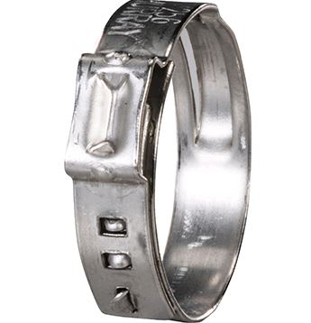 Oetiker Pinch Clamp, Stainless Steel 155 Series 1-Ear w/Mechanical Interlock | 331