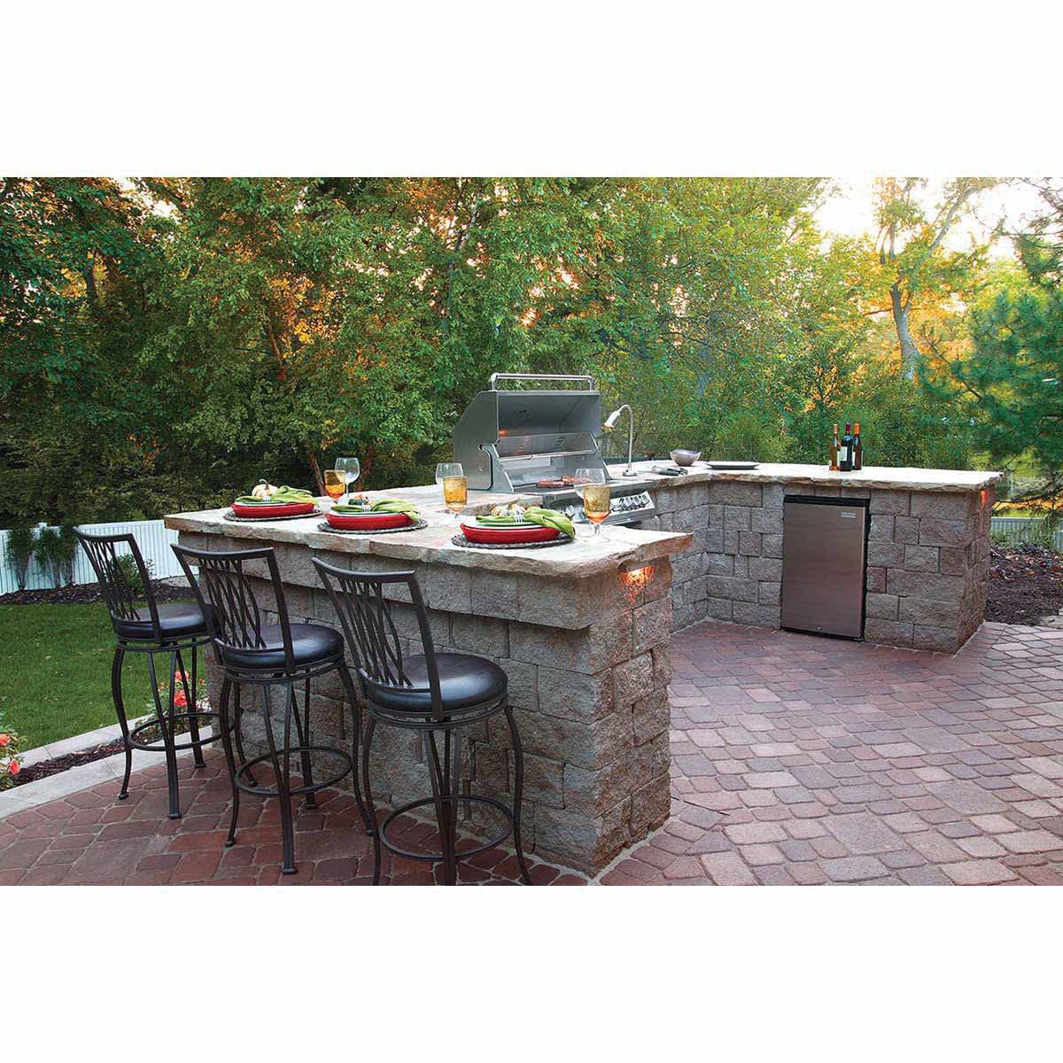 Pavestone Retaining Wall, 6" 3 Pc Free Standing Harington | 88901N