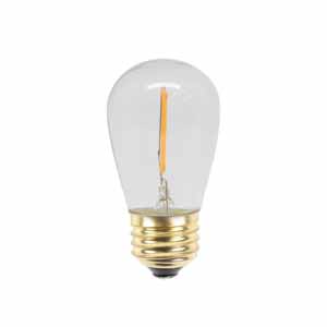 Dimmable Lamp 1W E26 Medium S14 Sign COB LED Classic Filament 12V | PP-LED-S14-12-WW