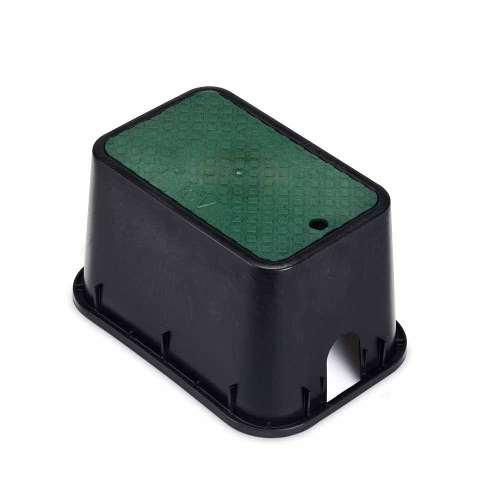 Rain Bird PVB Mini-Standard Rectangular Valve Box with Green Lid | RBBPVMST