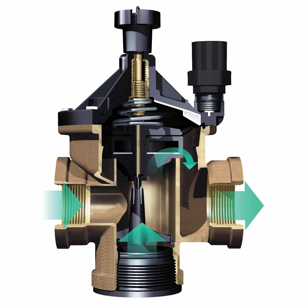 Rain Bird Brass In-Line / Angle Valve with Flow Control 3" FPT | RBL300BPES