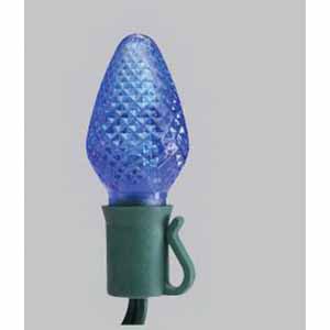 3.6 W 25' 12" Spacing C7 Traditional Cone Commercial Grade Multi-Colored LED Light Strand | SRCC79317RY