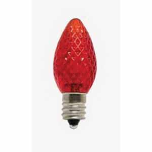 Faceted 0.96 W Screw-In C7 LED Purple Retrofit Professional Grade LED Lamp | SRCLEDC7PUR