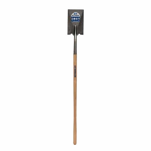 7" x 12" Blade 16 ga Hardwood Handle Forward Turned Step Garden Spade | STR49153