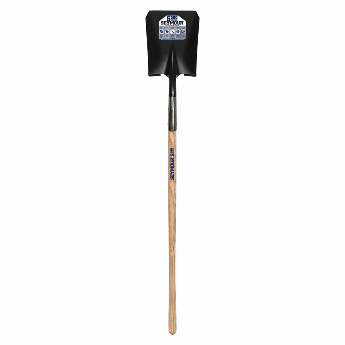 9.5" x 11.5" Steel Blade 14 ga Precision Lathe Turned American Ash Wood Handle SquareClosed Back Point Shovel | STR49345