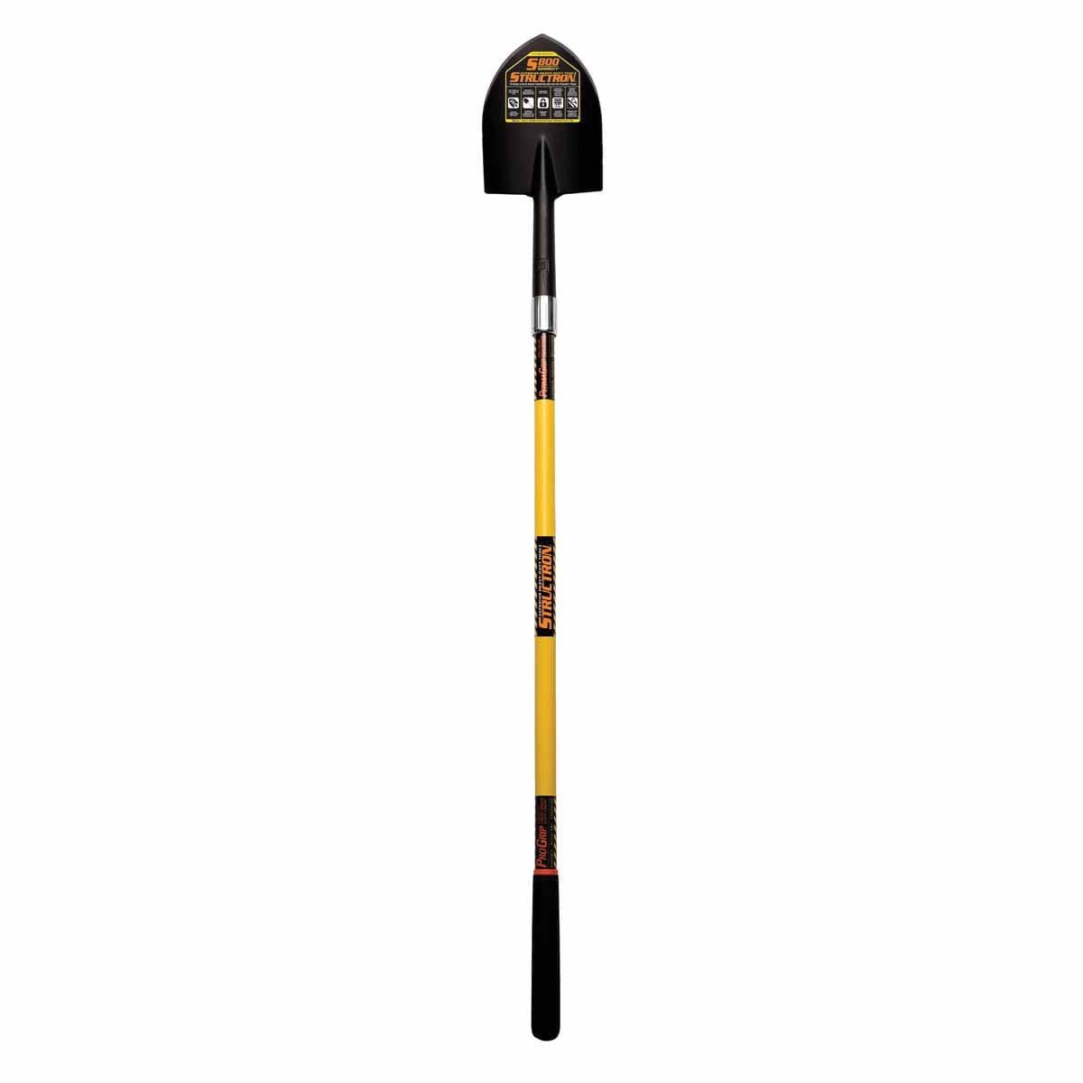 7.5 x 9.5" Blade 10 ga Premium Solid Fiberglass Handle Closed Back Irrigation Shovel | STR49585