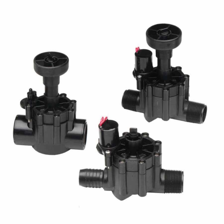 1" MNPT x Insert Barb Black Glass-Filled Zytel 20 - 150 psi 254 Series Straight Electric In-Line with Flow Control Globe Valve | TOL2541604
