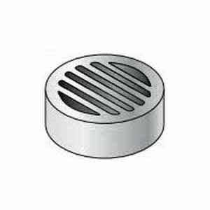 4" Round White Drain Grate | SDPGR040