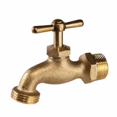 1/2" Threaded x MIP Brass 706 Hose Bibb | SOV005HB