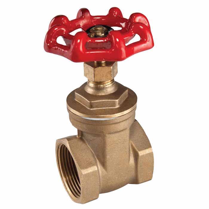 2" Threaded Lead Cast Brass 200 psi 620 Series Gate Valve | SOVGV020FS