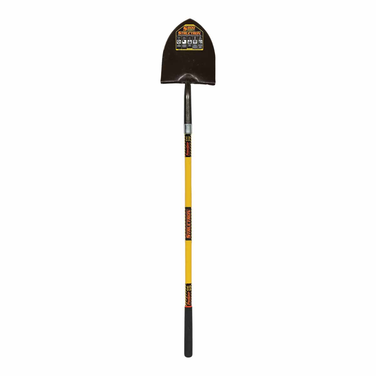 9.5" x 11.5" Blade Premium Fiberglass Handle Round Forward Turned Step Point Shovel | STR49770