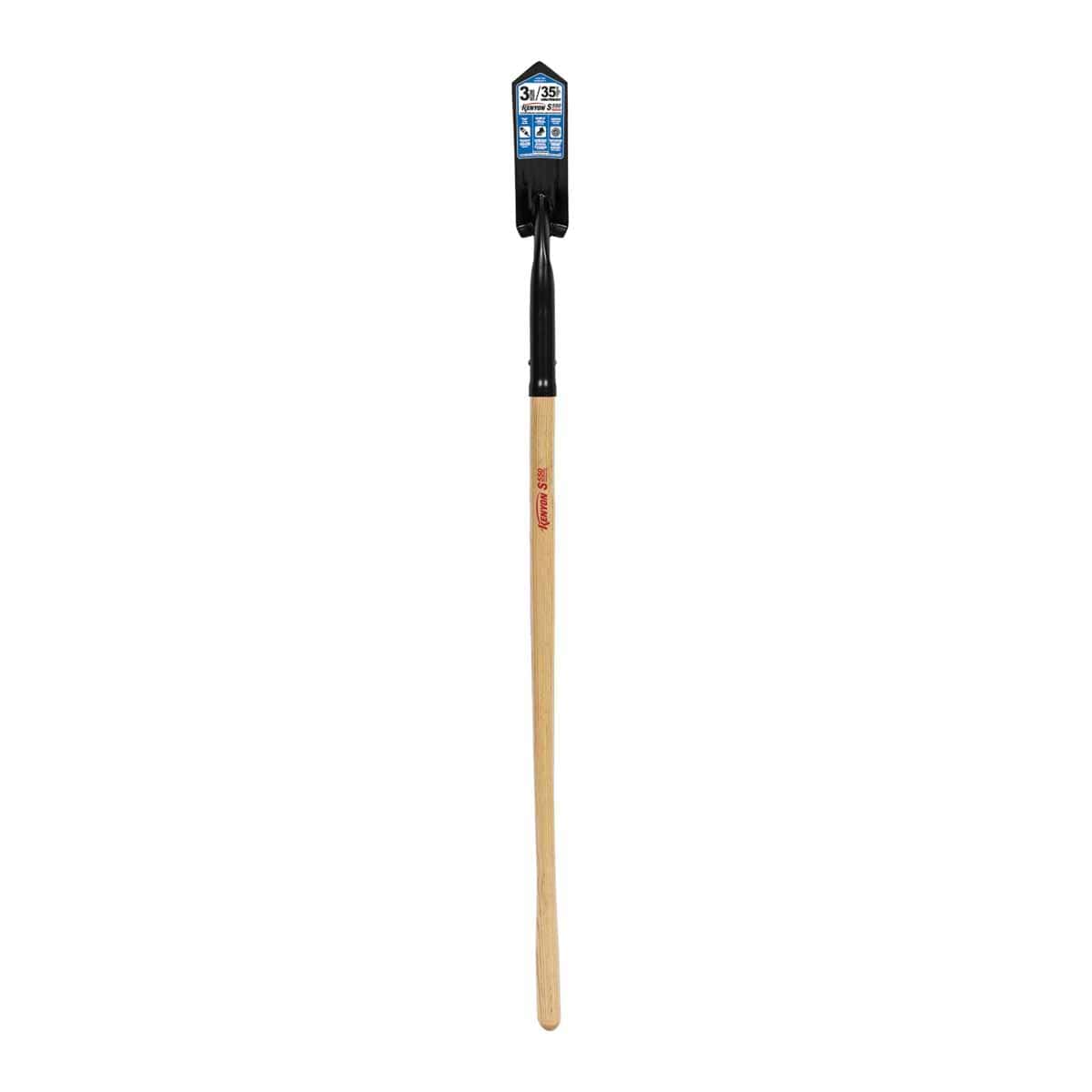 3" Steel Blade 11 ga Precision Lathe Turned American Ash Wood Handle Trenching/Cleanout 35 Degrees Angle Head Shovel | STR89023