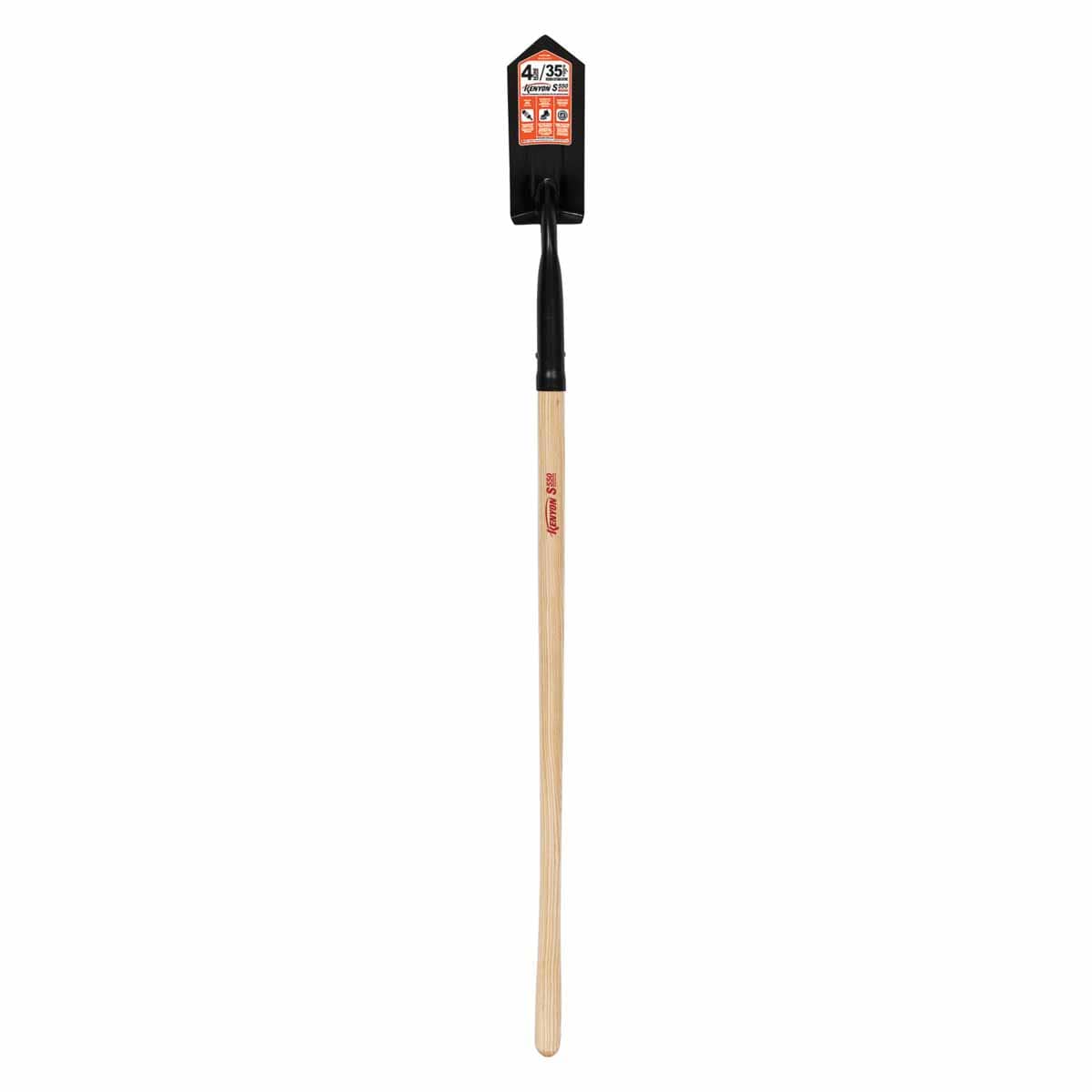 4" Steel Blade 11 ga Precision Lathe Turned American Ash Wood Handle Trenching/Cleanout 35 Degrees Angle Head Shovel | STR89024