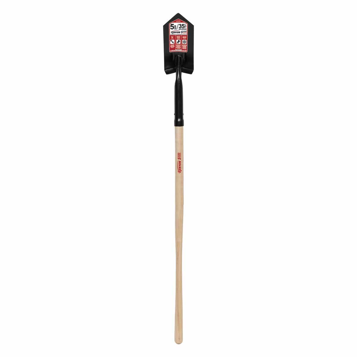 5" Steel Blade 11 ga Precision Lathe Turned American Ash Wood Handle Trenching/Cleanout 35 Degrees Angle Head Shovel | STR89025