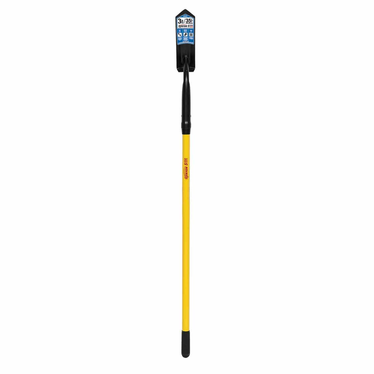 3" Steel Blade 11 ga Yellow Professional Grade Fiberglass Handle Trenching/Cleanout 35 Degrees Angle Head Shovel | STR89123