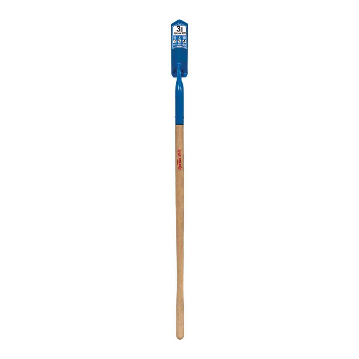 3" Tempered Steel Blade 16 ga Precision Lathe Turned Ash Wood Handle Trenching/Cleanout 28 Degrees Angle Head V Blade Shovel | STR89223