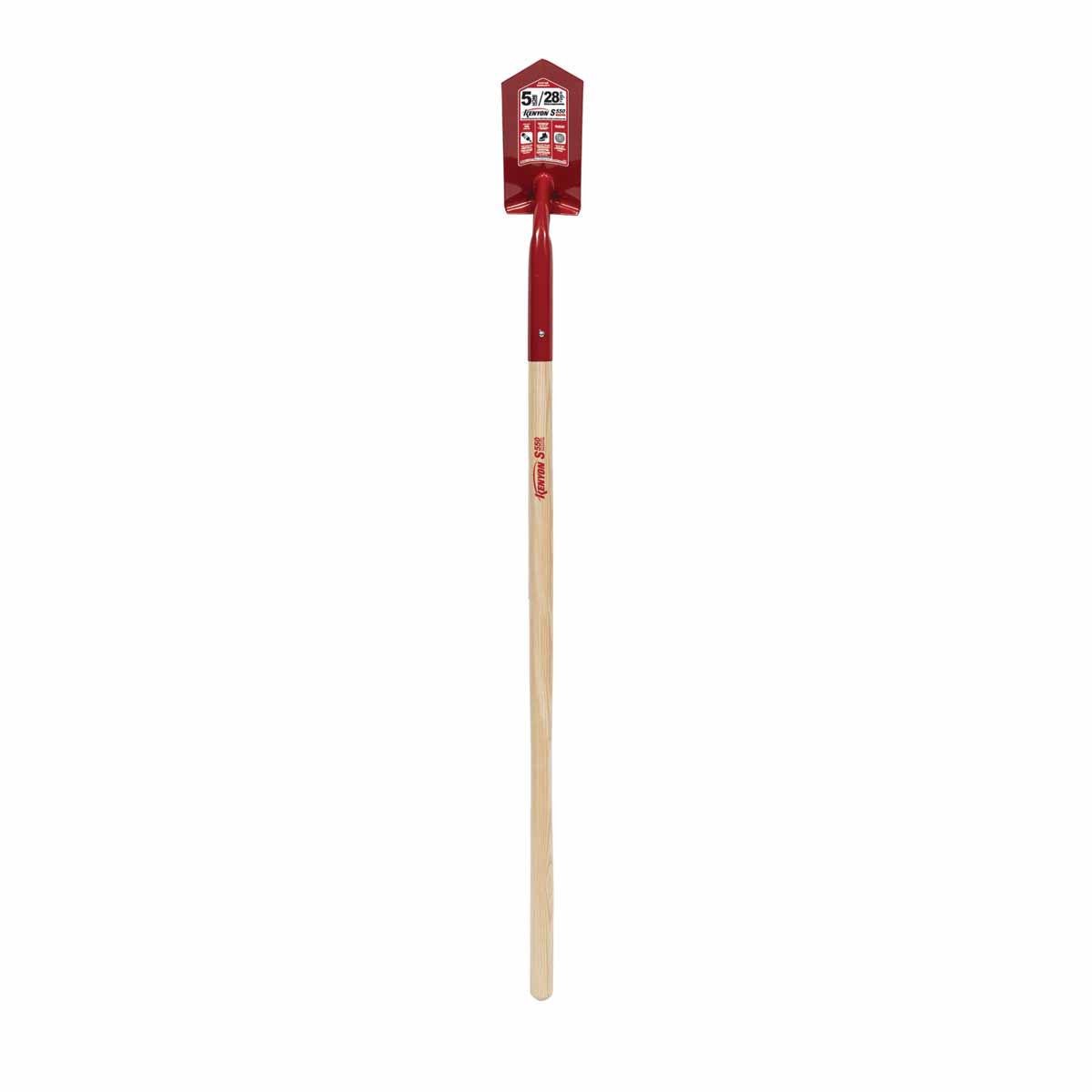 5" Tempered Steel Blade 16 ga Precision Lathe Turned Ash Wood Handle Trenching/Cleanout 28 Degrees Angle Head V Blade Shovel | STR89225