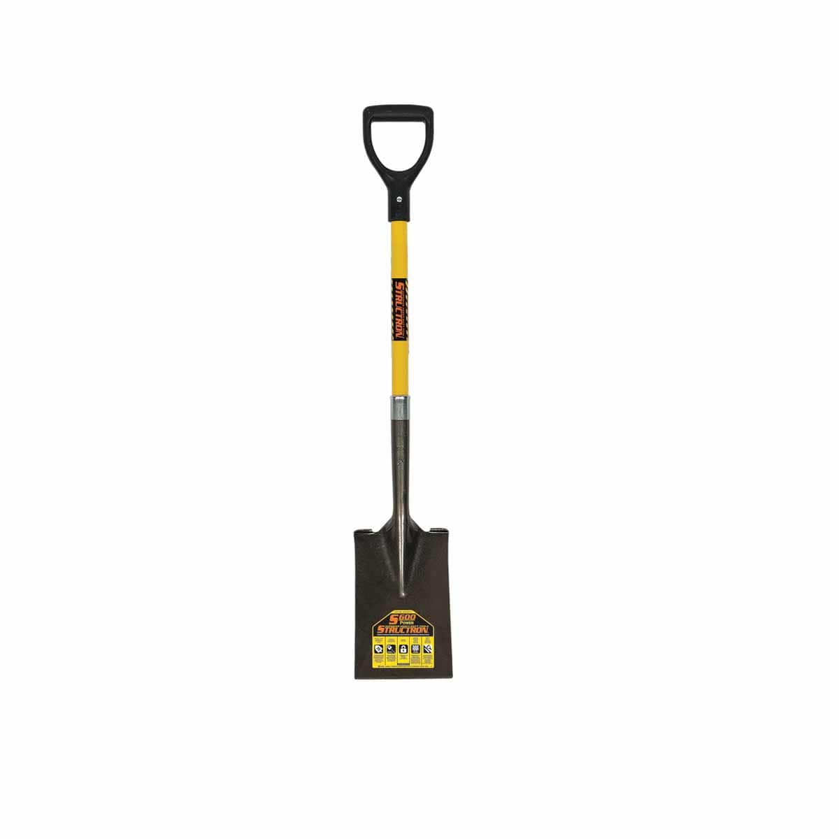 7" x 12" Blade 29" Premium Fiberglass Handle 14 ga Forward Turned Step Garden Spade | STRS605D