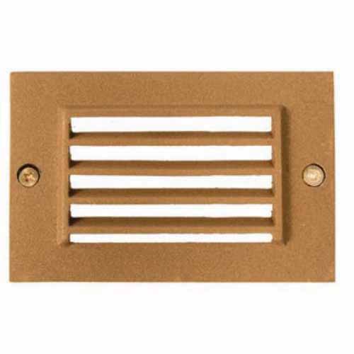 4.5" x 2 .93" Architectural Bronze Polymer For SLB Box Half Step Light Cover | ULSSLC1110AZ