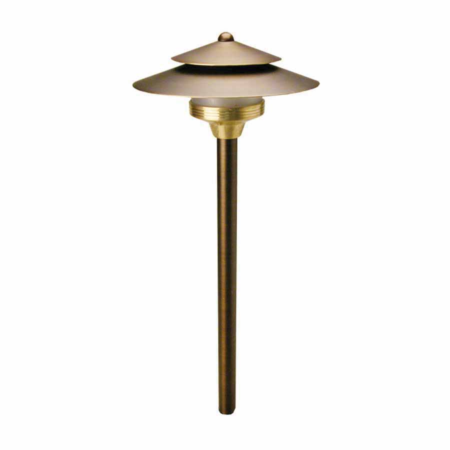 Odyssey Series Saturn Area Light Path Light Fixture Brass 18" Riser (No Bulb) | SA-NL