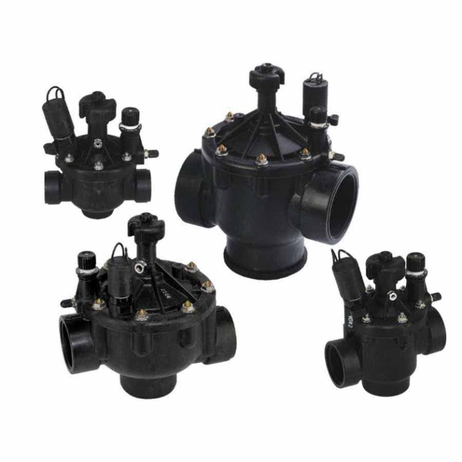 1" FNPT Glass-Filled Nylon 10 - 220 psi P-220 Series In-Line with Flow Control Globe/Angle Valve | TOLP2202604