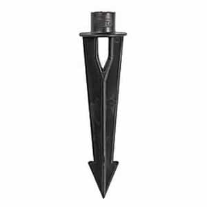9" Black ABS with 1/2" FPT Ground Stake