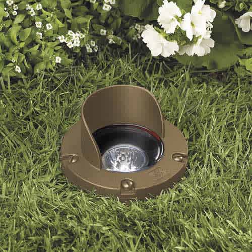 5 W MR-16 LED Standard Granite Die-Cast Copper-Free Aluminum Landscape Series 5261 Model In-Ground with Glare Shield 3 Emitter Well Light | VISGW5261GTWLF3